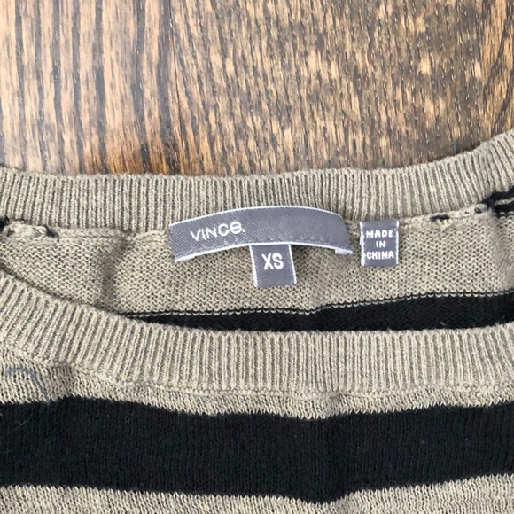 Vince short sleeve stripe sweater xs - Picture 2 of 5